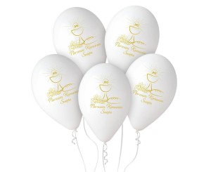 BALONY PREMIUM HEL PIERWSZA KOMUNIA 33CM 25SZT