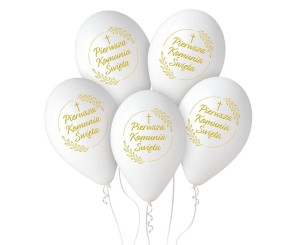 BALONY PREMIUM HEL PIERWSZA KOMUNIA 32CM 25SZT