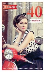 KARTKA OKOLICZNOŚCIOWA URODZINY 40 P07