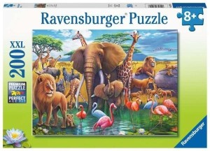 PUZZLE XXL 200 DZIKIE ZWIERZĘTA, RAVENSBURGER