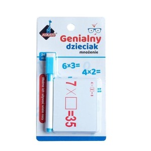 GENIALNY DZIECIAK - FISZKI MATEMATYCZNE MNOŻENIE