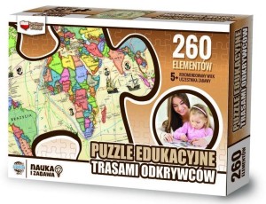 PUZZLE 260 EDUKACYJNE TRASAMI ODKRYWCÓW, ZACHEM