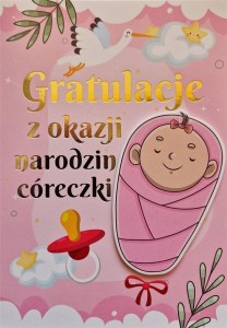 KARNET NARODZINY DZIEWCZYNKA