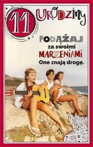 KARTKA OKOLICZNOŚCIOWA URODZINY 11 U97