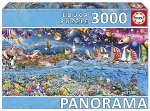 PUZZLE 3000 ŻYCIE PANORAMA, EDUCA