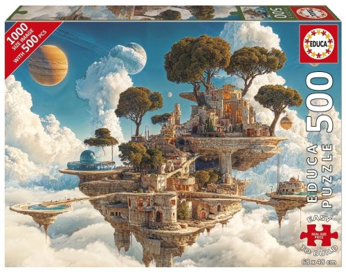 Puzzle 500 Królestwo w chmurach, Educa