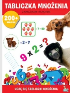 TABLICZKA MNOŻENIA Z NAKLEJKAMI I PLAKATEM
