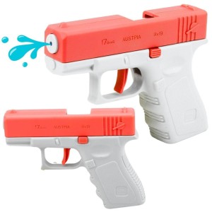 PISTOLET NA WODĘ MINI GLOCK RÓŻOWY 13CM, LEANTOYS