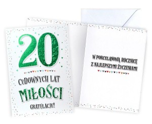 KARNET ROCZNICA ŚLUBU 20
