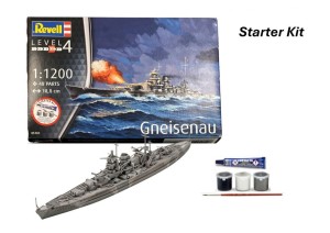 REVELL STARTER KIT - BATTLESHIP GNEISENAU