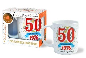 KUBEK PREMIUM URODZINY 50, KUKARTKA