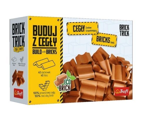 Brick Trick - Cegły dachówki 40szt TREFL, Trefl