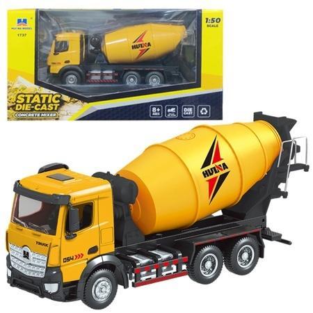 Betoniarka metalowa żółta 1:50, Leantoys