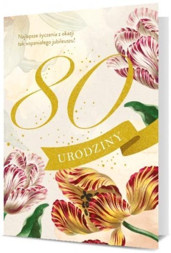 Karnet Urodziny 80 K. B6-1908