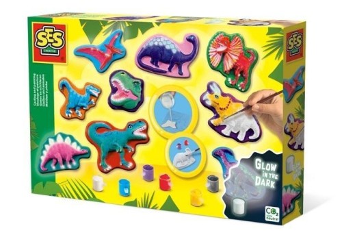Odlewy gipsowe z farbami Dinozaury, SES