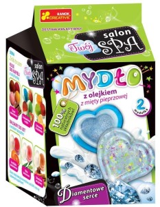 MYDŁO Z OLEJKIEM Z MIĘTY PIEPRZ. DIAMENTOWE SERCE