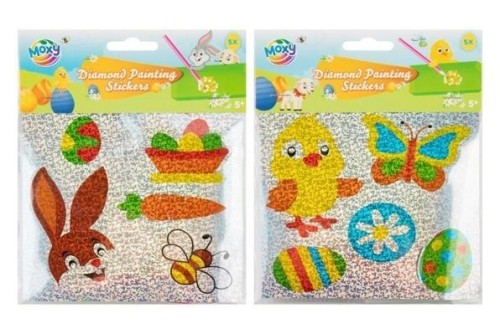 Wielkanocne naklejki diamentowe 5szt, Grafix