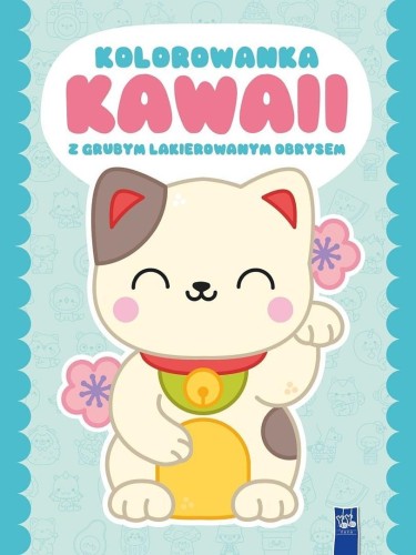 Kolorowanka Kawaii z grubym lakierowanym obrysem