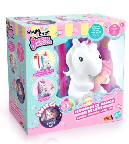 Świecące dekorożce DIY Jednorożec kawaii deluxe