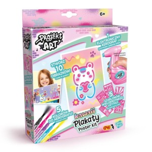 PROJEKT ART Z AEROGRAFEM - PLAKATY KAWAII, EPEE
