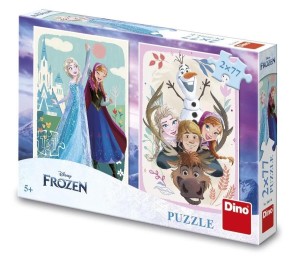 PUZZLE KRAINA LODU PUZZLE ANNA I ELSA 2X77EL