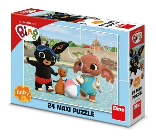 Puzzle Maxi Baby Bing na basenie 24el, Dino Toys
