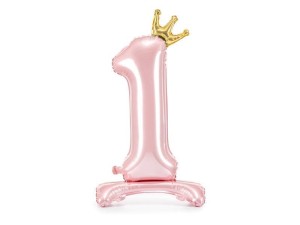 STOJĄCY BALON FOLIOWY 1 84CM JASNY RÓŻOWY