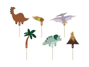 TOPPERY NA TORT DINOZAURY 8-12 CM 6SZT