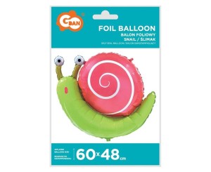 BALON FOLIOWY ŚLIMAK 60X48CM