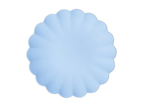 Talerzyki plastikowe błękitne 22 x 22cm 4szt