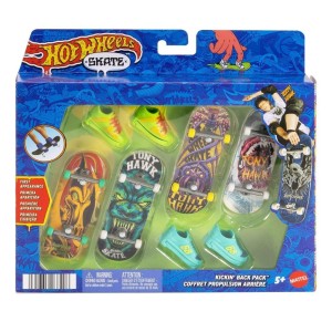 HOT WHEELS SKATE DESKOROLKA 4-PAK + BUTY, MATTEL
