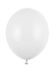 BALONY STRONG PASTEL PURE WHITE 12CM