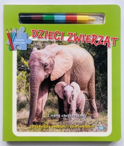 DZIECI ZWIERZĄT. KSIĄŻKA Z PUZZLAMI...