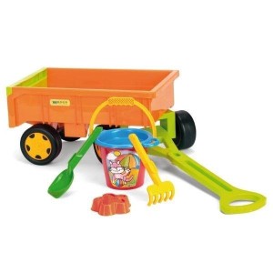 WÓZEK PRZYCZEPA Z KOMPLETEM DO PIASKU, WADER