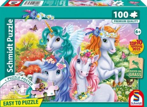 PUZZLE 100 ZDJĘCIE JEDNOROŻCÓW, SCHMIDT