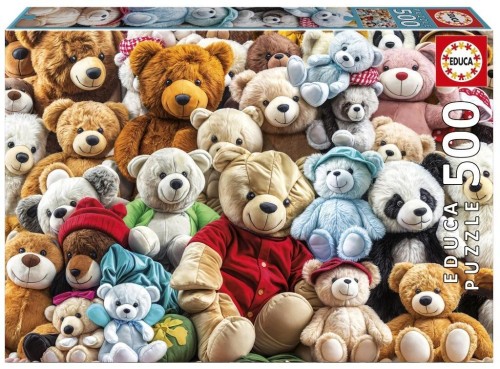 Puzzle 500 Pluszowe misie, Educa