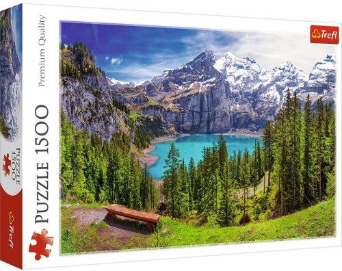 Puzzle 1500 Jezioro Oeschinen TREFL, Trefl