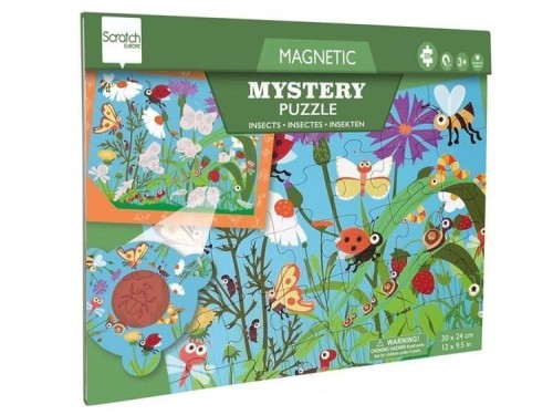 Puzzle magnetyczne i gra 2w1 Robaczki, Scratch