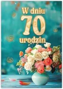 KARNET SILVER 70 URODZINY