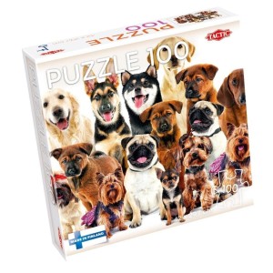 PUZZLE 100 GROUP OF CUTE DOGS, TACTIC