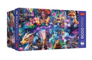 PUZZLE 8000 COLORFUL WORLD TREFL, TREFL