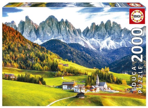 Puzzle 2000 Jesień w Dolomitach, Włochy, Educa