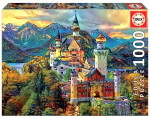 PUZZLE 1000 ZAMEK NEUSCHWANSTEIN, NIEMCY G3, EDUCA