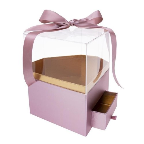 Pudełko Flower Box Diament różowy ROZETTE, Rozette