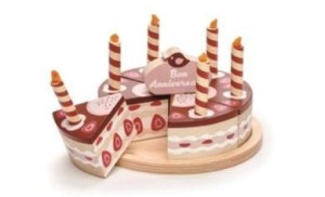 DREWNIANY TORT URODZINOWY, TENDER LEAF TOYS