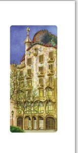 KARNET 12X23CM + KOPERTA GAUDI CASA BATTLO