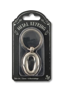 SILVER LETTER KEYRING - BRELOK DO KLUCZY LITERA O