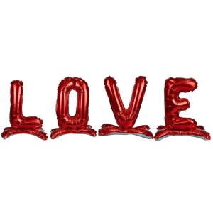 BALONY FOLIOWE STOJĄCE LOVE