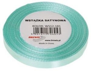 WSTĄŻKA SATYNOWA MIĘTOWA 38MM X 32M