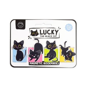 ZAKŁADKI MAGNETYCZNE LUCKY THE BLACK CAT, PUCKATOR
